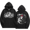 Худи в рубчик Stray Kids Run It Tour Официальный мерч концерта SKZ Свитшот