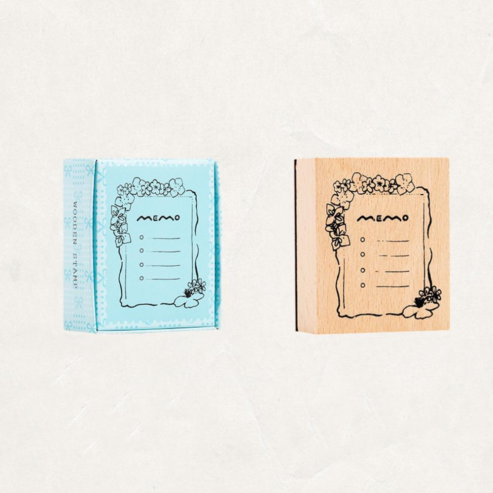 Portable Monthly Calendar Seal Wooden DIY Decorative Printing Stamp Seal Calendar Stamp Seal