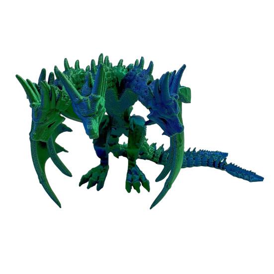Nostalgie 3D Printed Dragon Figurine with Movable Joints, Flexible Articulated Toy, Desk Ornament, Creative Gift for Lovers, Boys, Shelf Decor