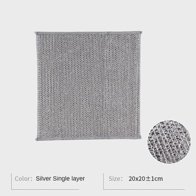 Волшебная салфетка для уборки, утолщенная двухсторонняя металлическая проволочная тряпка, кухонная посуда, кастрюля, полотенца для мытья посуды, кухонные принадлежности