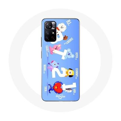 Чехол - Maniacase - Xiaomi Redmi Note 11s 5G - BTS Bangtan Sonyeondan - Гибкий - Черный