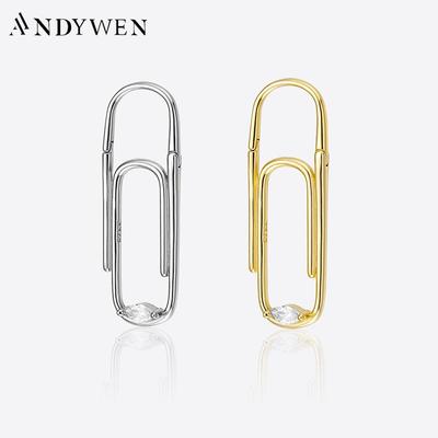 Женские серьги из стерлингового серебра 925 пробы, золотые и серебряные простые серьги на спине 2023, модный бутик ювелирных изделий