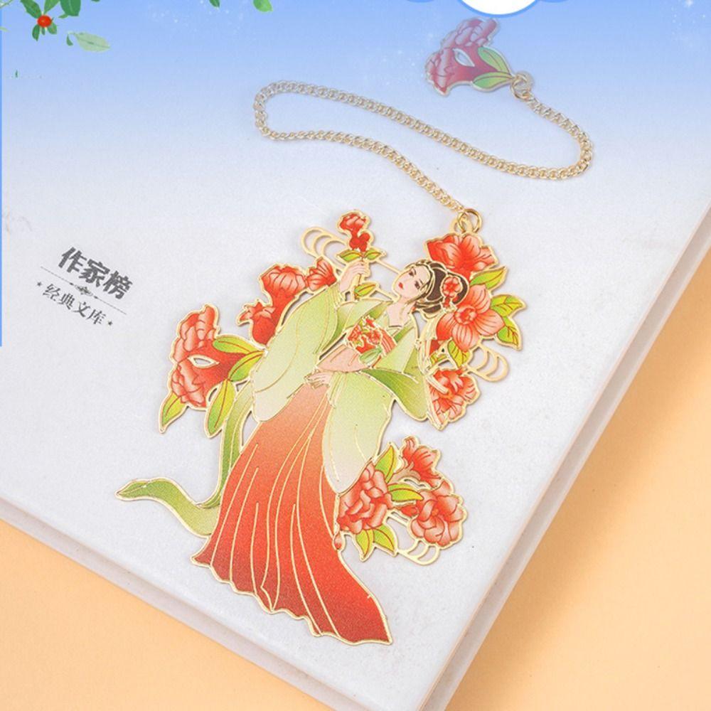 Hollow Book Clip with Tassel Pendant Pagination Mark Stationery Bookmarks  Book Lovers