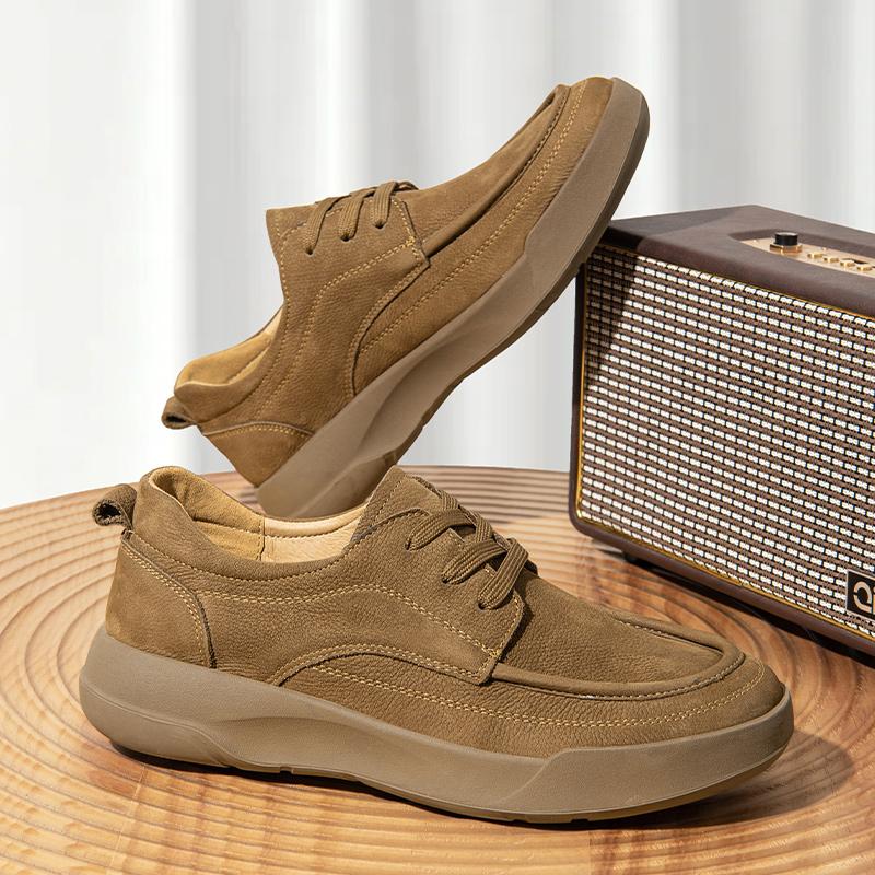 Мода Мода Замшевая кожа Мужские туфли Оксфорды Британский стиль Повседневная обувь Классическая мужская обувь для ходьбы Tenis Masculino Обувь для скейтборда