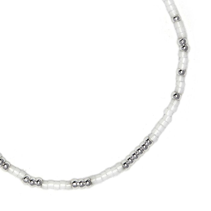 Bracelet - LUXENTER - Xanvi - Cristal blanc - Finition argent sterling 925 - Diamètre 55 mm