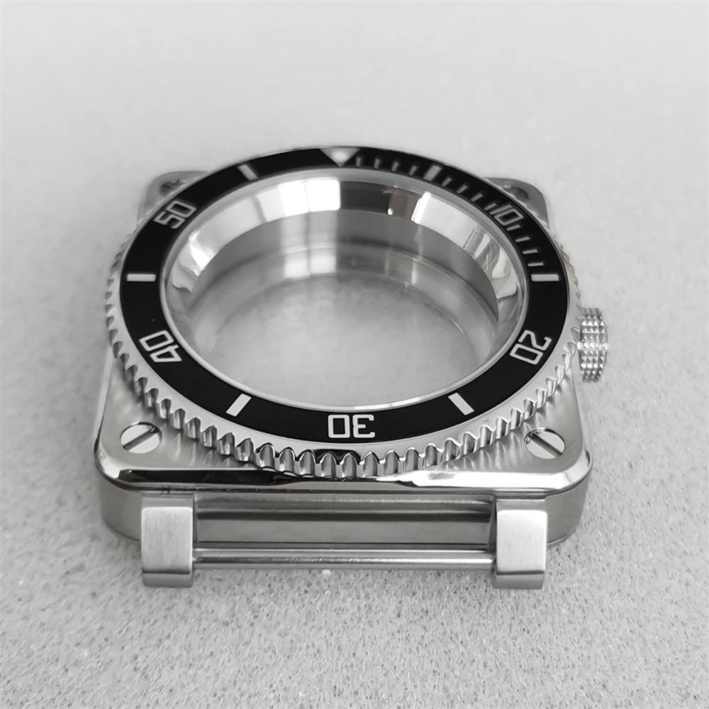 Waterproof Stainless Steel Sapphire Glass Watch Case Replacement Part for Movement NH35/NH36/4R
