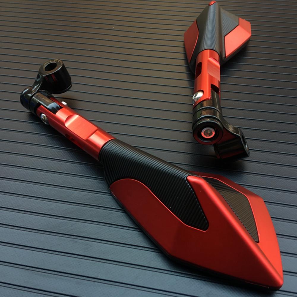 Алюминиевые боковые зеркала заднего вида с ЧПУ для мотоцикла, 8 мм, 10 мм для KAWASAKI z750 NINJA250 HONDA R1 R6 FZ6 SUZUKI