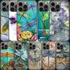 Dragonfly Phone Case For Apple Iphone 15 13 12 11 14 Pro Max Mini Cover SE 2020 X XS XR 8 7 6 6S Plus 5 5S Shell Coque For Apple