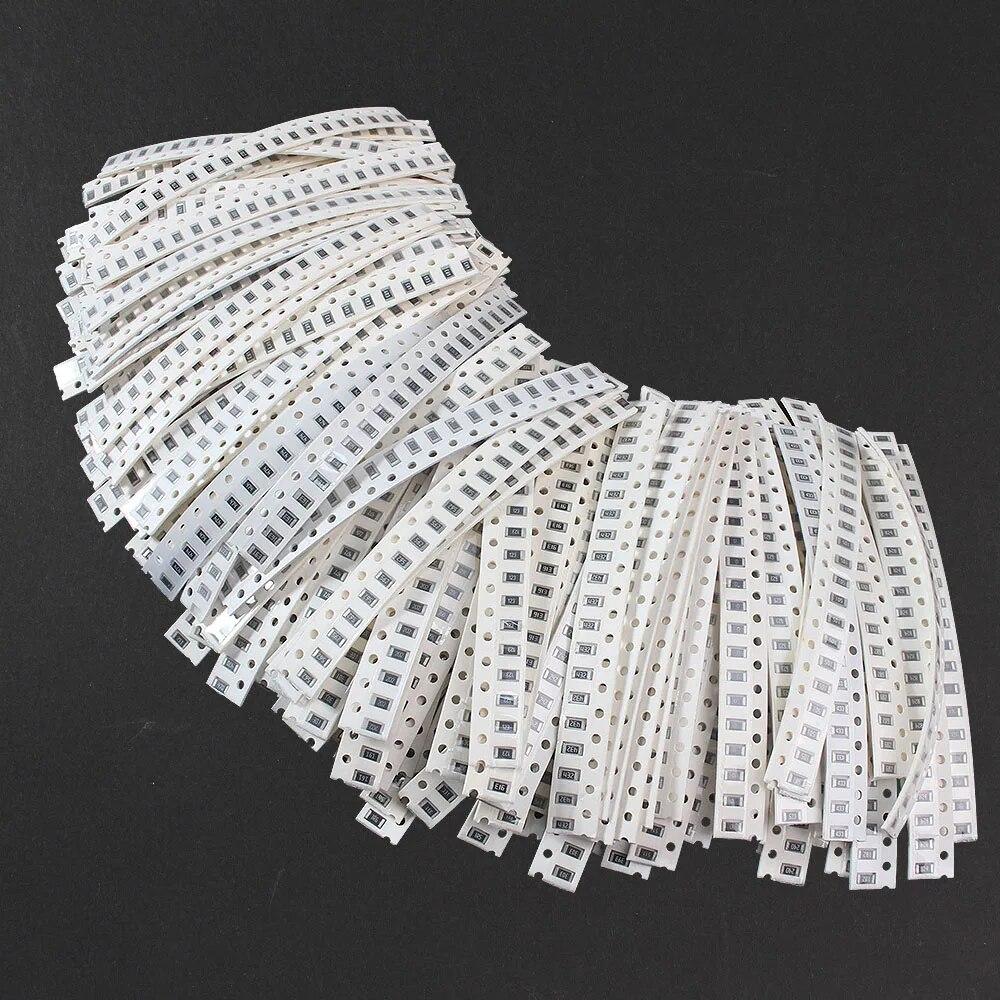 146 значений * 20 шт. = 2920 шт. 0805 1206 Новый набор резисторов для чипов, набор образцов 1R ~ 1 МОм, 5% комплект резисторов SMD в ассортименте