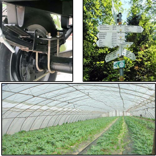 Aopin Round U-Bolts, 1.3" (33mm) Inner Width U-Bolt Brackets, 304 Stainless Steel, M8 Nuts, Plates, and Washers for Automotive/Car/Trailer Bumpers, Se