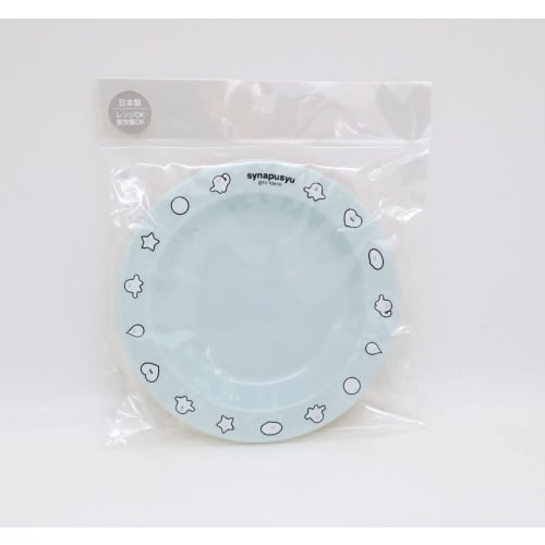 OSK Children's Plates, Shinapushu, Set of 3 Small Plates, Made in Japan, PT-21, Green/Beige/White, Diameter 14.7cm x Height 1.9cm