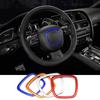 Car Styling Steering Wheel Center Logo Covers Emblem Badge Stickers Trim for A4 B6 B7 B8 A6 C6 A5 Q7 Q5 A3 8P S3 8v Interior Accessories