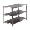 Stainless Steel Shelf, Kitchen Storage Rack, 3-Tier Shelving Units and Storage, Standing Shelving Work Table for Kitchen Garage