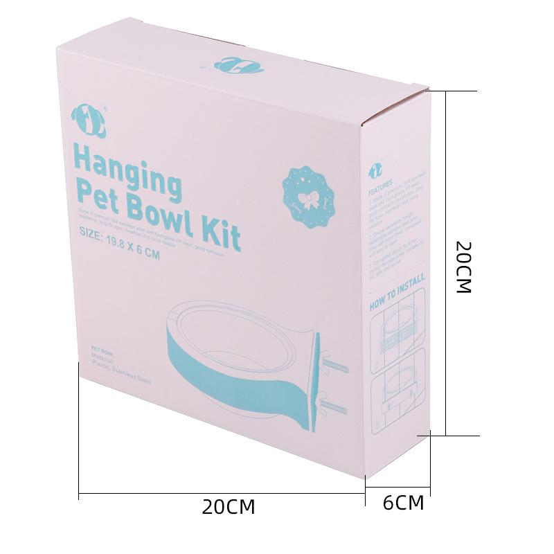 Миски для питомцев, Подвесные пластиковые миски из нержавеющей стали для собак, Посуда для кормления, Миски для кошек, Кормушки, Фиксированные подвесные миски, Питьевые миски, Собачьи миски