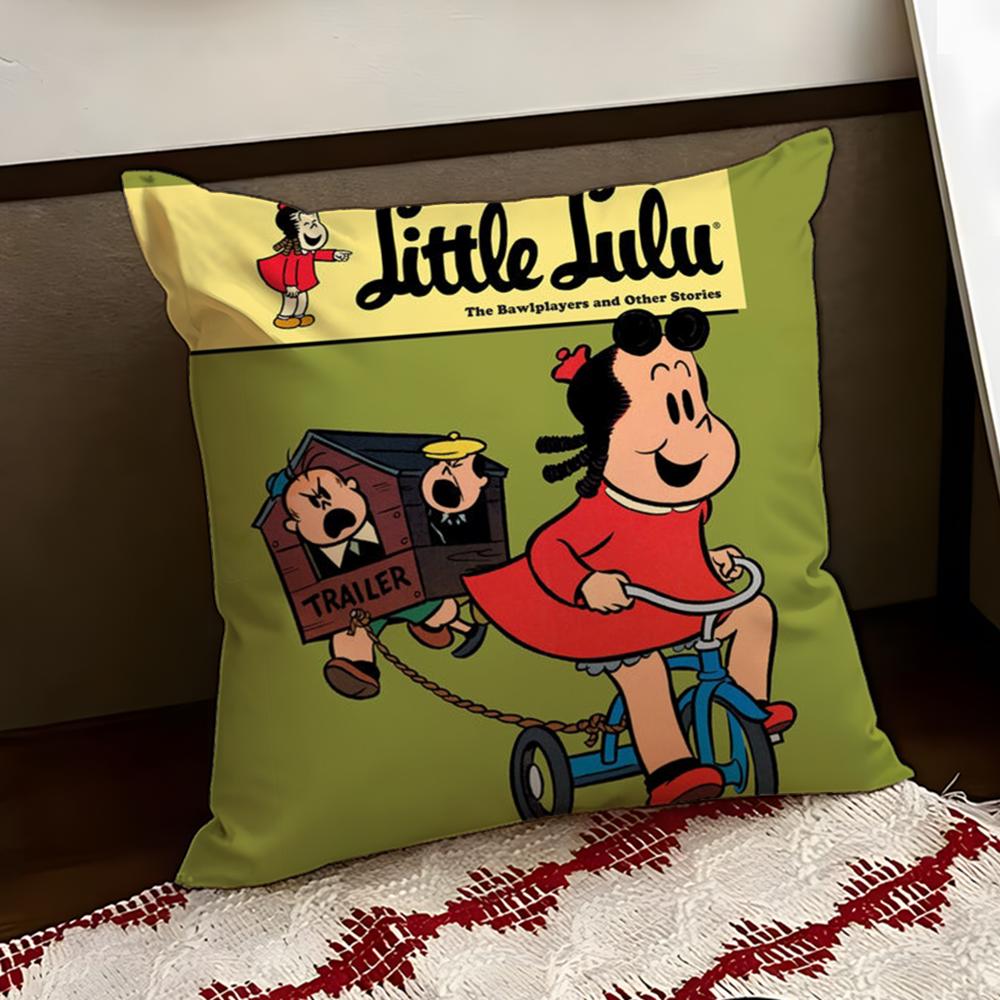 The Little LLulu Show Cushion Cover Reversible Soft Durable Pillow Cover Home Car MultiScene Use for Daily Comfort