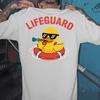 Мужская футболка LIFEGUARD. Футболка с принтом на спине для баскетбольных тренировок. Футболка с круглым вырезом и короткими рукавами. Идеальна для уличных модных и спортивных тренировок.