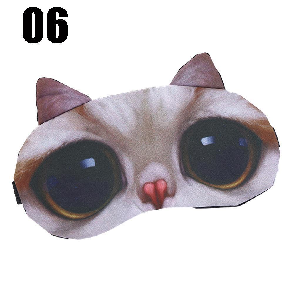 Hot Fashion Cartoon Animal Blindfold Sleeping Aid Shade Cover 3D Sleeping Eyepatch Nap Eye Mask