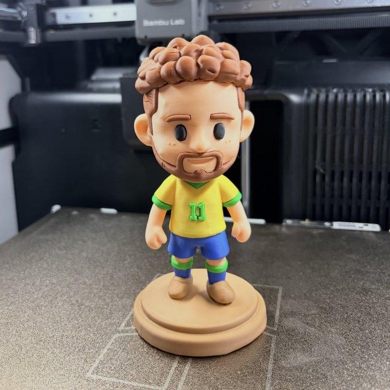 Новая 3D-печатная фигурка футболиста Эрлинга Холанда Лионеля Месси Настольное украшение Модель Коллекционная для футбольных фанатов