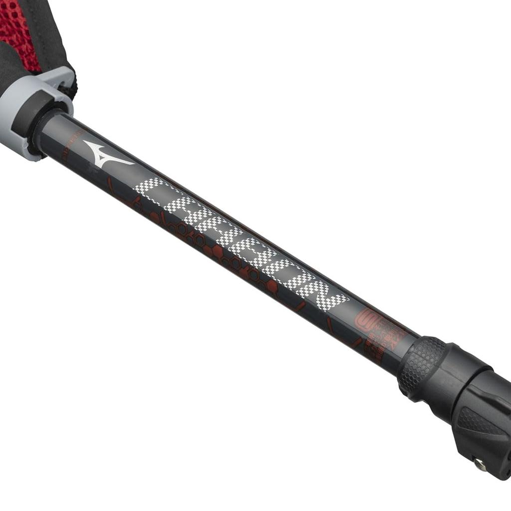 Mizuno Nordic Walk Folding Carbon Walking Set of C3JTPB20 Poles, 2, Unisex, Blue,