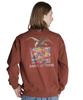 Schott Свитшот Crew Eagle and Map, Мужской, Размер M, 050, Коричневый, 782-4232007