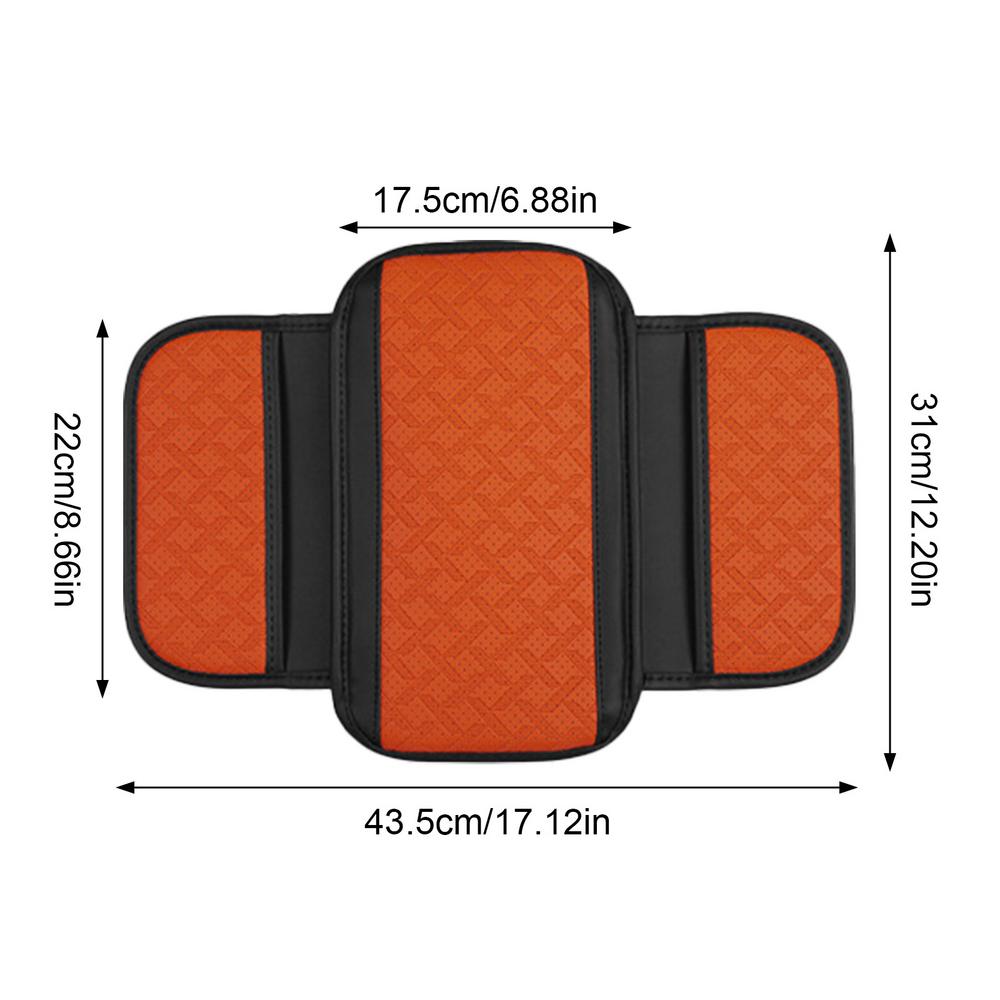 Car Armrest Cover Height Pad With Side Storage Bags Automotive Armrest Arm Support Cushion Protective Pad for Car Interior