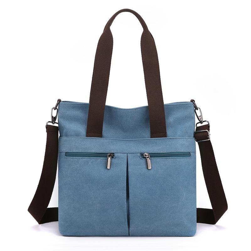 Сумка на одно плечо, женская сумка, трендовая, простая модная корейская версия, большая вместительная ручная холщовая сумка через плечо