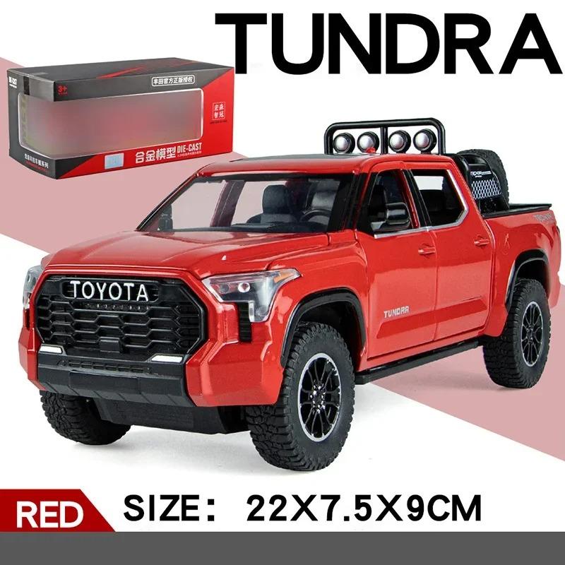 Großes 1/24 Toyota Tundra SUV Modellauto Diecast Miniatur Metallauto Geländewagen Sammlung Sound Licht Kinderspielzeug für Kinder