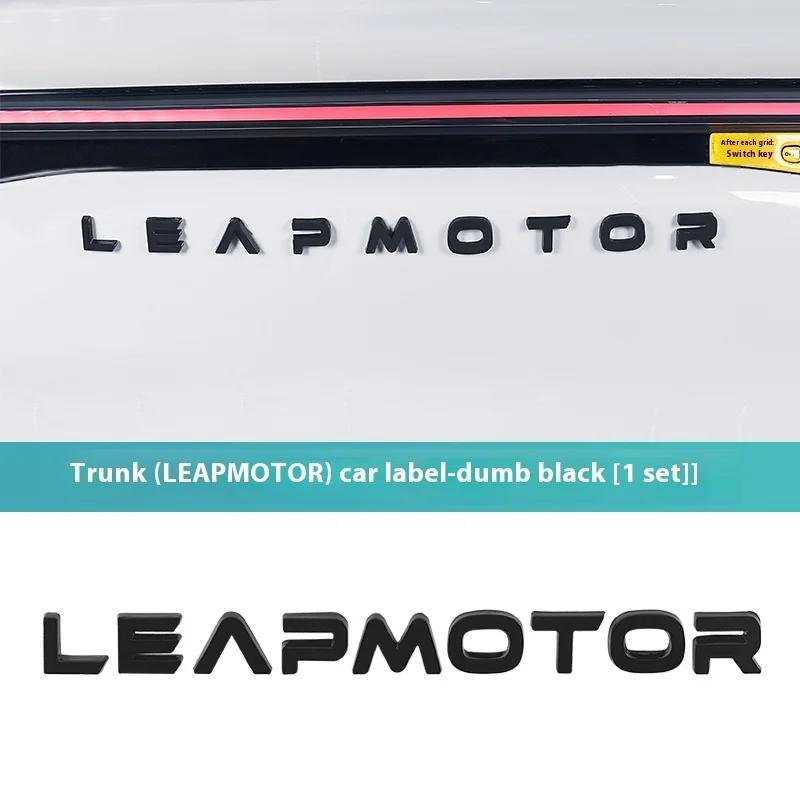 Для автомобиля Leapmotor C10 Чернение Модификация Логотип Буквы Передний Задний Автомобильные Шильдики Модификация Наклейка