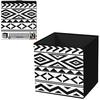 [Q4502] - Storage Cube 'Boho' Black White - 31x31 Cm
