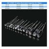 120PCS 16V 25V 50V Aluminum Electrolytic Capacitors Kit 12 Values 1uF-470uF , 0.22uF-470uF DIP Electrolyte Capacitor