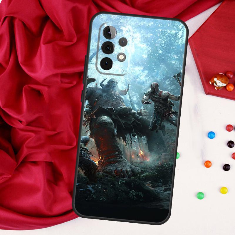 Игровой чехол God of War для Samsung Galaxy A54 A34 A14 A53 A52 A51 A71 A13 A23 A33 A73 A12 A22 A32 Чехол Funda