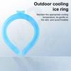 Portable Neck Cooling Tube Summer Wearable Neck Cooler Lightweight Reusable Ice Cold Ring Outdoor Heatstroke Prevention Neck Wrap Collar