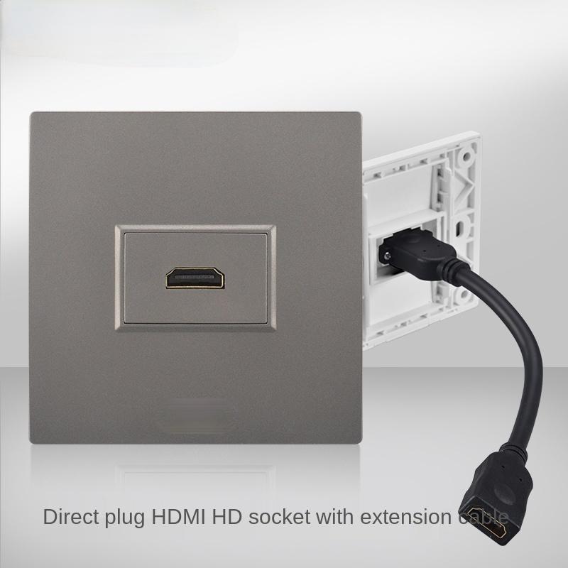 Встроенная мультимедийная панель 4K HD кабель HDMI видео цифровой ТВ разъем подключается непосредственно в разъем HDMI, выход сетевого ТВ кабеля, 86 мм