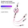 Car Interior Fast Charging Cable 3-in-1 Telescopic Charger For Alfa Romeo 4C 159 166 Spider Giulia Giulietta 156 Mito 8C GTRI1