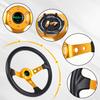 Universal 14inch 350mm Car Racing Steering Wheels Aluminium PU Deep Corn Dish Sport Drifting Steering Wheel STW020