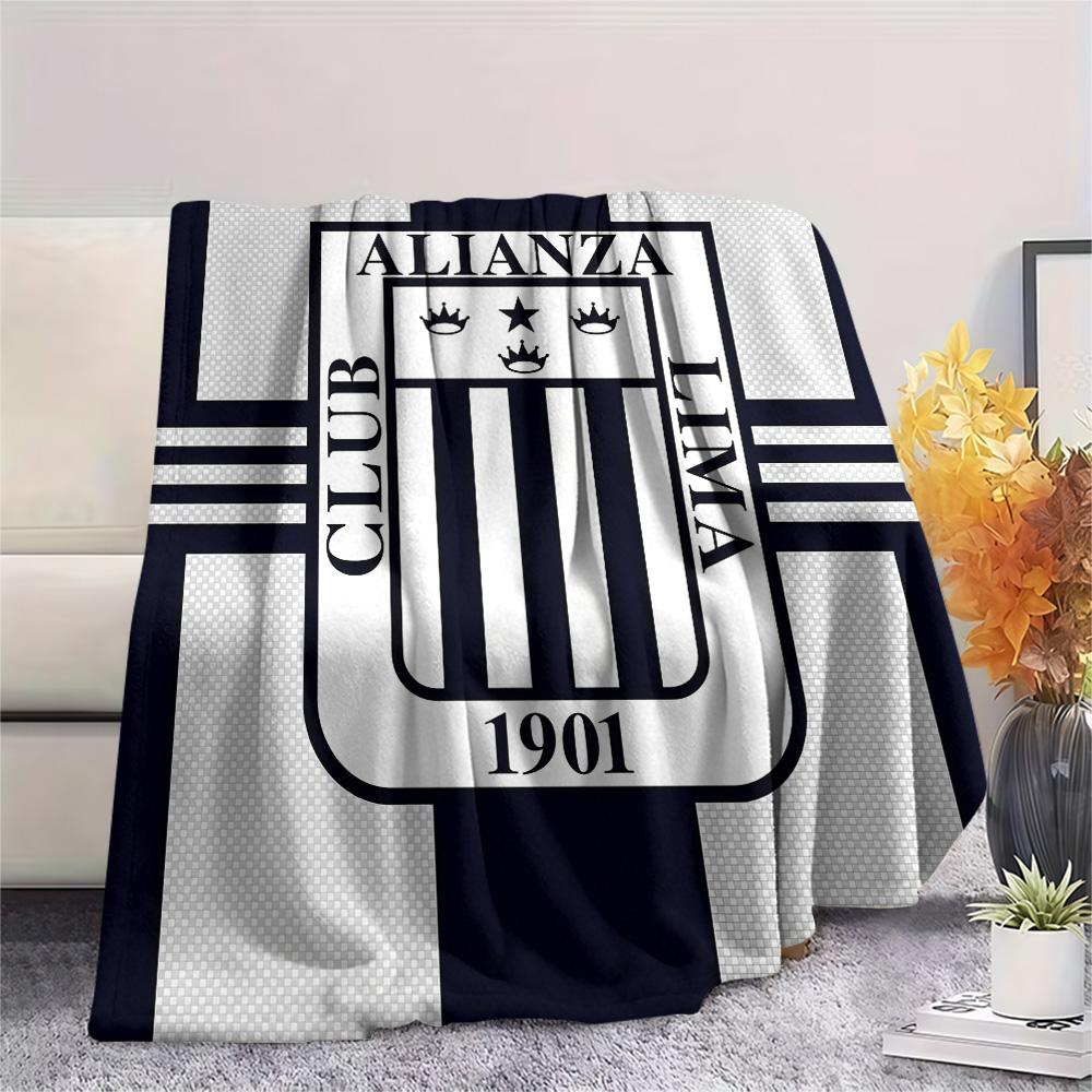 Club Alianza Lima Flannel Blanket, High quality Comfortable for All Seasons, Home Decor, Warmth and Comfort
