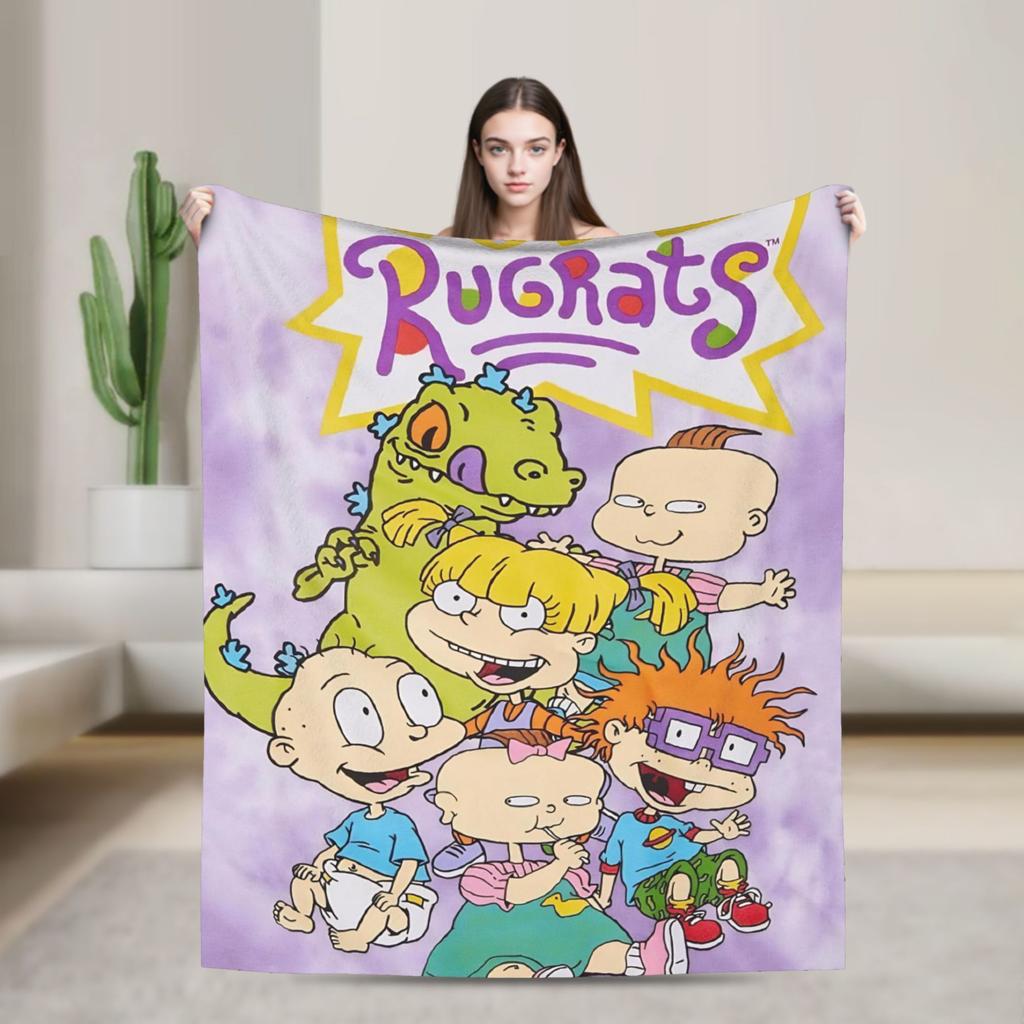 Rugrats Chuckie Finster Blanket Travel Flannel Throw Blanket For Outdoor Super Warm Custom Quality Bedspread Birthday Present