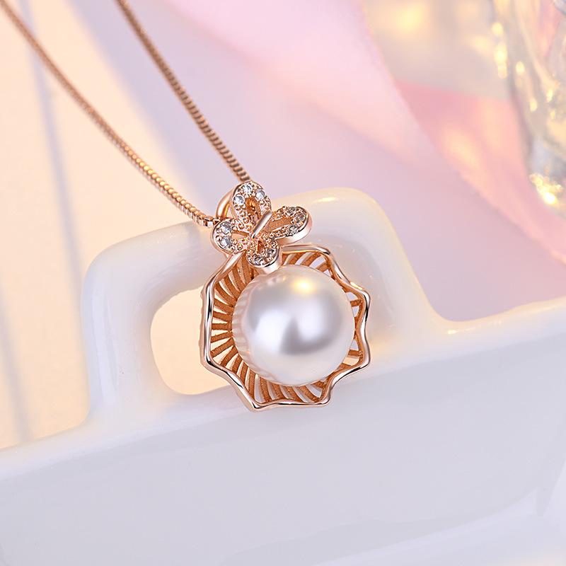 Lindon Women Necklace Pendant Copper Alloy Zircon Fashion Gift