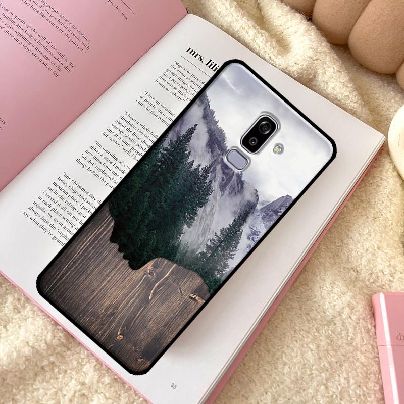 Чехол с рисунком природы из дерева для Samsung Galaxy J8 A6 A7 A8 A9 2018 J4 J6 Plus J3 J5 J7 2016 A3 A5 2017