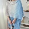 Women's Tie-Dye Tassel Knit Shawl - Spring & Autumn Fashion Cape