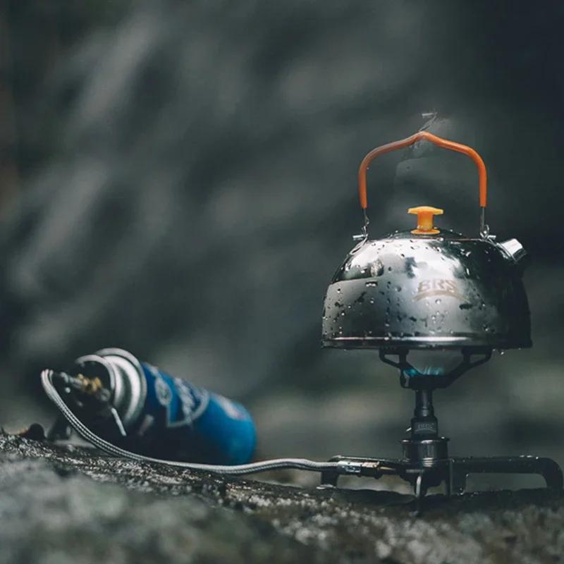 Газовая плита для улицы, мини-кемпинговая газовая горелка 25 г, сверхлегкая титановая печь для пикника, походов, приготовления пищи, выживаний