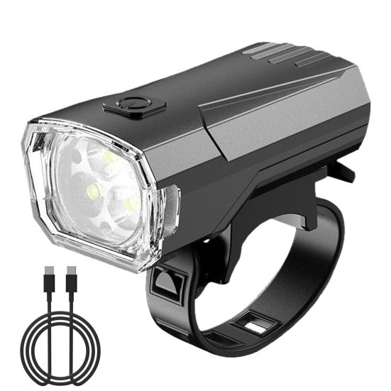 Bicycle Headlight Waterproof Modes Adjustable USB Rechargeable Universal MTB Road Mountain Bike Night Riding LED Front Lamp