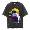Anime Death Note Vintage Washed T Shirt Manga Yagami Light Misa Amane Graphic Tshirt Male Women Fashion Cotton Casual T Shirts
