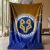 Leicester City Football Print Flannel Blanket, Soft Warm Lightweight Throw Blanket for Sofa Bed Camping