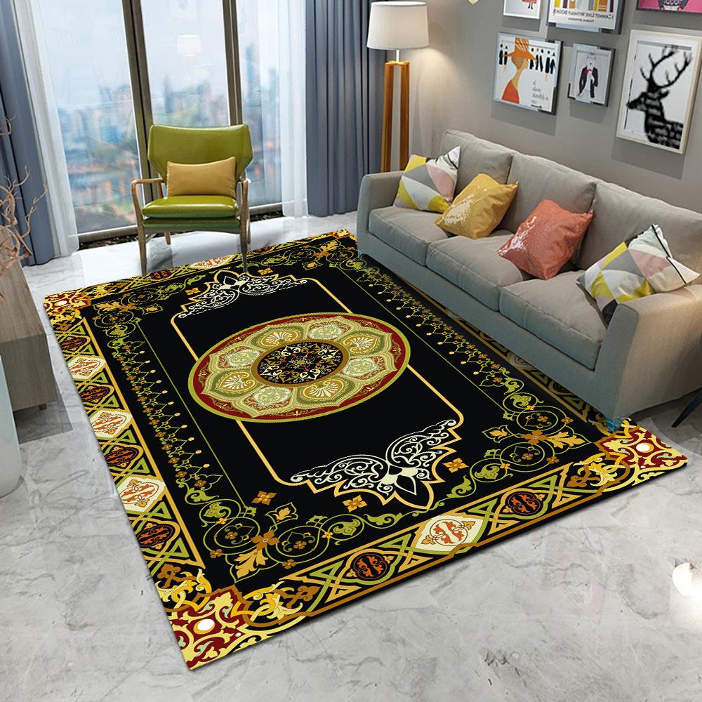 Ретро Европейский Персидский Ковер Нескользящий Коврик для Гостиной Дивана Спальни Кабинета Кухни Прихожей Легкая Роскошь Домашний Декор