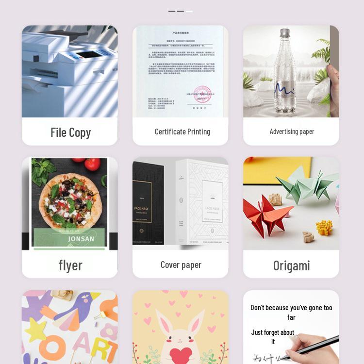 Бумага для оригами A4 разных цветов, утолщенная 80г/120г/150г - Розовый, Красный, Синий