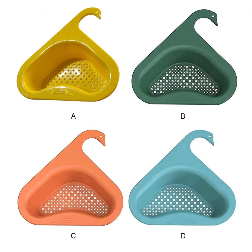 Пластиковая кухонная раковина сливная корзина в форме животного прекрасный треугольный дуршлаг для очистки фруктов ресторанная стойка для сушки остатков еды