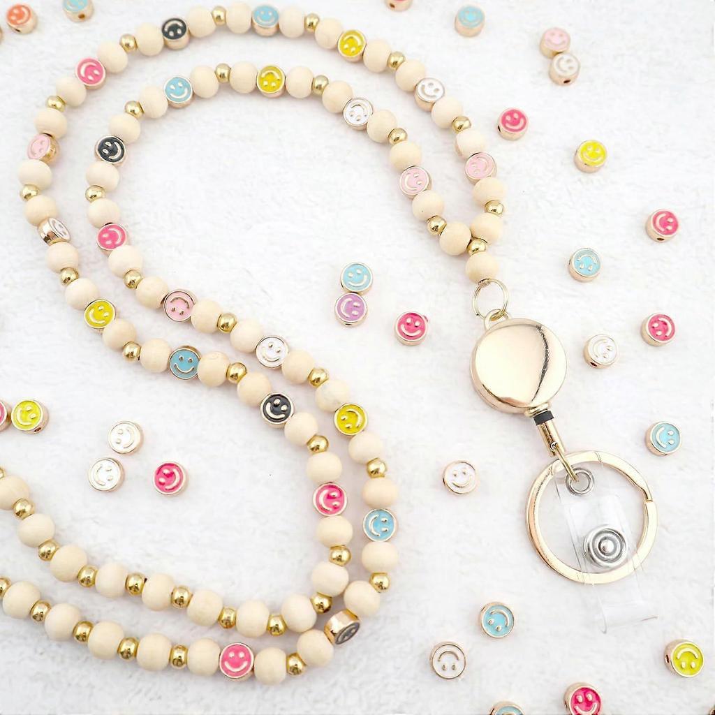 Stylish Smile Teacher Lanyard for Women with Retractable ID Badge Reel and