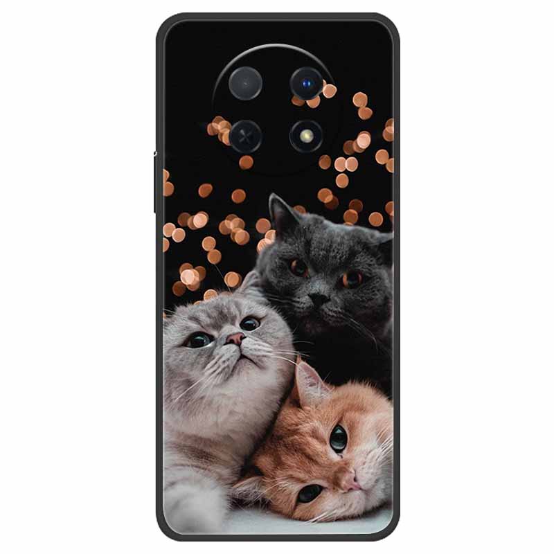 Чехол для Huawei nova Y91 Мягкий ТПУ Силикон Милые Кошки Чехол для Huawei Nova Y 91 STG-LX1 Чехлы для Телефона NovaY91 Крутые Fundas Coques