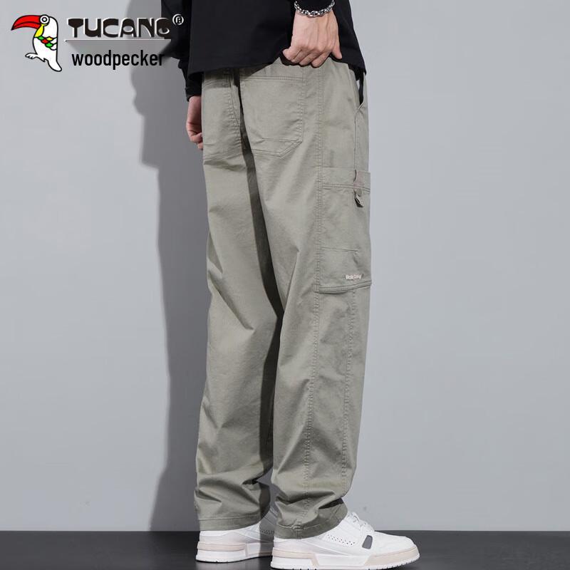 TUCANO Men's Loose Straight-Leg Casual Workwear Pants
